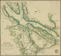 Carte des Environs de Quebec En la Nouvelle France