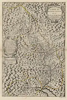 Gravure représentant une carte.