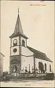 L'église(carte postale Adolphe Weick).