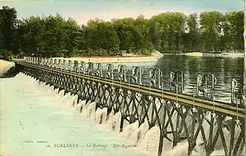 Le barrage en 1917.