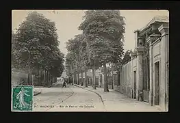 Rue de Paris et villa Galandre.