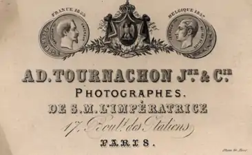 Carte commerciale : no 17 bd des italiens (1858).