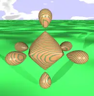 Surface de Cassini à 6 foyers.