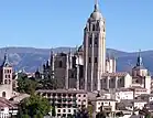 La cathédrale Santa María, vue depuis l'Alcazar