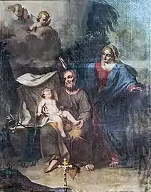 Saint Joseph, Marie et l'Enfant Jésus, par Maurin.