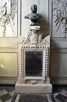 Tombe d'Emile Le Camus dans la cathédrale Saint Louis de La Rochelle