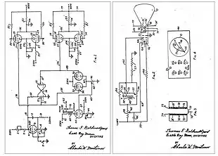 Schéma du Cathode-ray tube amusement device, breveté en 1948.