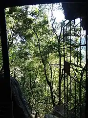 Entrée munie d'une grille