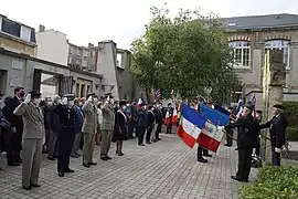 Cérémonie de commémoration de la libération de Reims, en 2020