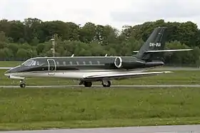 Cessna 680 Citation Sovereign au Luxembourg.