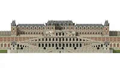 Restitution 3D du Château Neuf de Saint-Germain-en-Laye.