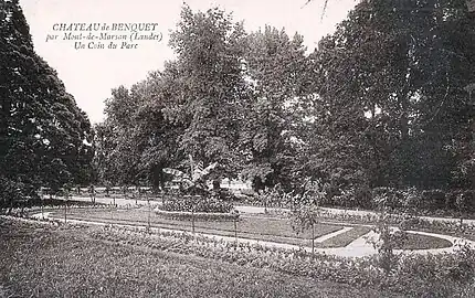 Photo ancienne du parc du château