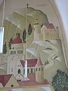 Fresque du monastère Sainte-Claire de Poligny du XVe siècle