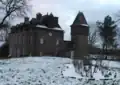 Château de Pont-Muzard sous la neige