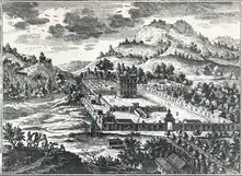 Château du général de Poincy dans son habitation de la Grande Montagne (vers 1700)