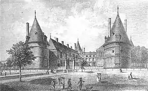 Le château de Nanteuil par Tavernier de Jonquières, seconde moitié du XVIIIe siècle.