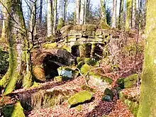 Vestiges de la muraille sud-ouest.