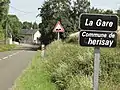 Entrée du lieu-dit la Gare.