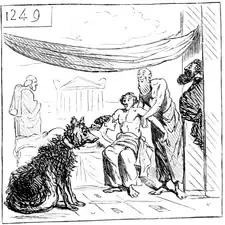 Caricature dans Charivari.