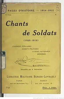 couverture d'une partition