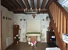 L'intérieur de la chapelle.