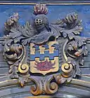 Armes de la famille de Murard sur l'arc séparant chapelle et nef.