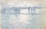 "Londres, Charing Cross Bridge" (1900 ou 1901) pastel par Claude Monet (CM8FI0-P83)