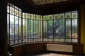 Vitrail du jardin d'hiver.