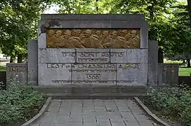 Monument pour les soldats des 1er et 4e régiments de Chasseurs à Pied morts lors de la Première Guerre mondiale.