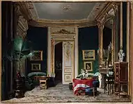 Tableau de Charles Giraud représentant le salon