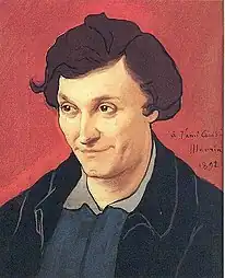 Charles Maurin, Portrait de François-Rupert Carabin, 1892.