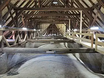 Charpente et voûtes de l'église en 2016