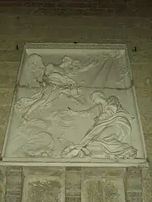 L'Annonciation, 1769, tour sud de la cathédrale Notre-Dame de Chartres.