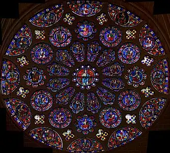 Baie 122Rose du transept Sud.