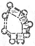 Plan du premier étage.