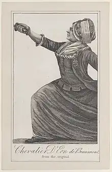 Chevalier d'Eon de Beaumont (from Kirby's Wonderful Museum) - MET DP883290