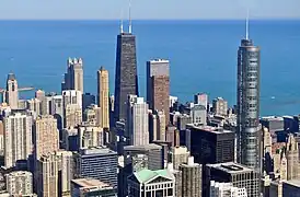 Vue depuis la Willis Tower.