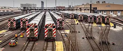 Le dépôt Roosevelt à Chicago.