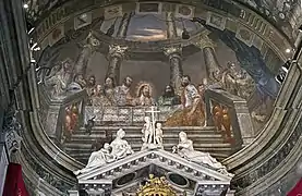 Fresque de la voûte du chœur.