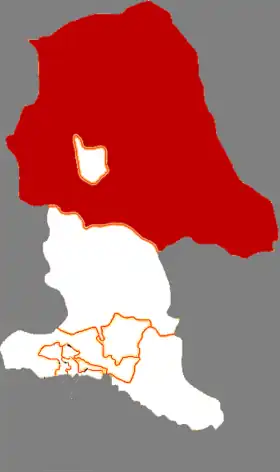 Localisation de Dá'ěrhǎn Màomíng'ān Liánhé Qí