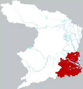 Localisation de Hànshòu Xiàn