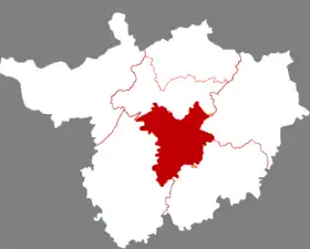 Localisation de Zhàohuà Qū