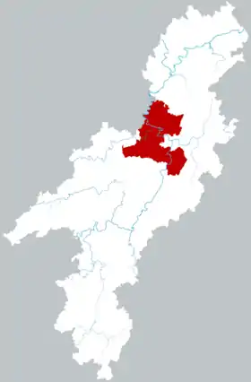 Localisation de Chénxi Xiàn