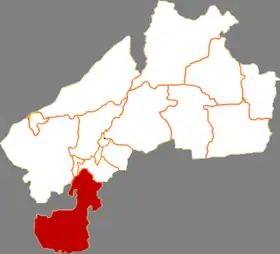 Localisation de Tàilái Xiàn