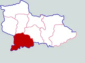 Localisation de Zhèchéng Xiàn