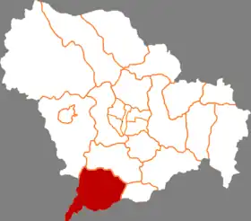 Localisation de Zànhuáng Xiàn