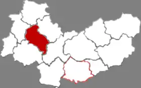 Localisation de Wǔzhài Xiàn