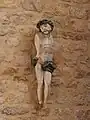 Un buste du Christ de l'église de Payrac.