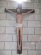 Christ en croix, bois polychrome (XVIIe siècle)