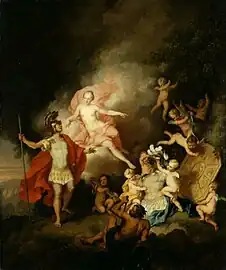 Vénus remet à Énée l'armure forgée par Vulcain, 1766, Collections nationales de Dresde.